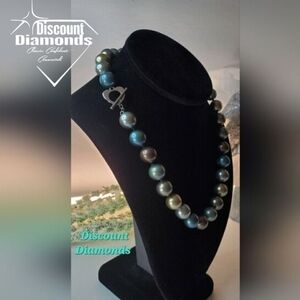 South Sea Shell Pearls AAA+ 12MM 20in NecklaceTri-Color Earth Tones